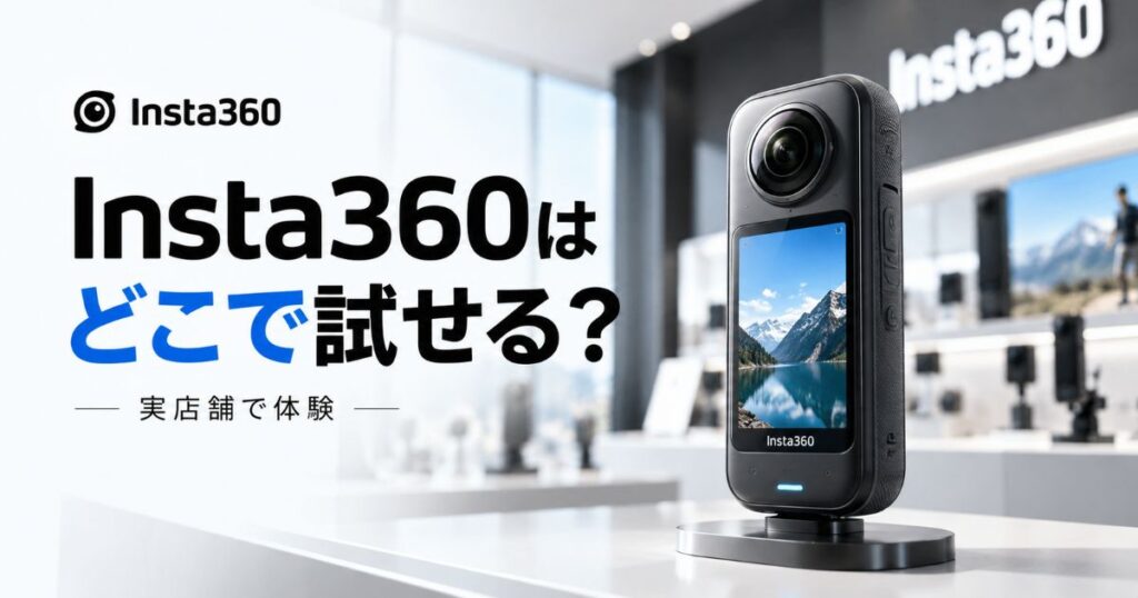 Insta360の店舗・実機展示はどこ？浅草本店・ビックカメラ・ヨドバシ・ヤマダ電機を比較