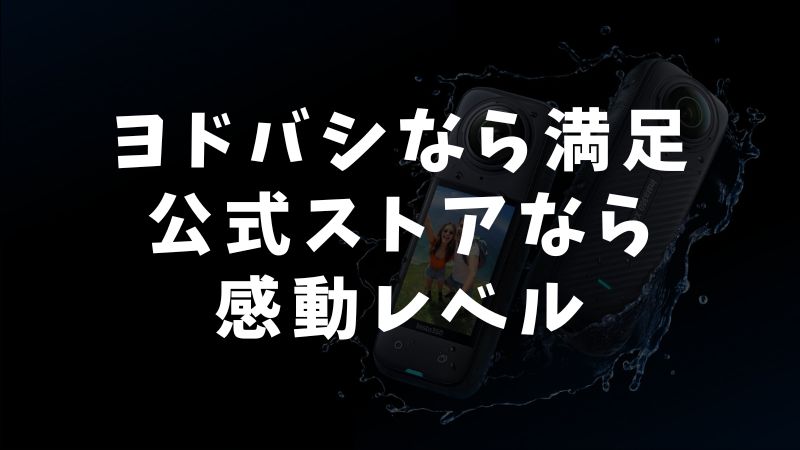 実は公式ストアはヨドバシの安心感もしっかりカバー